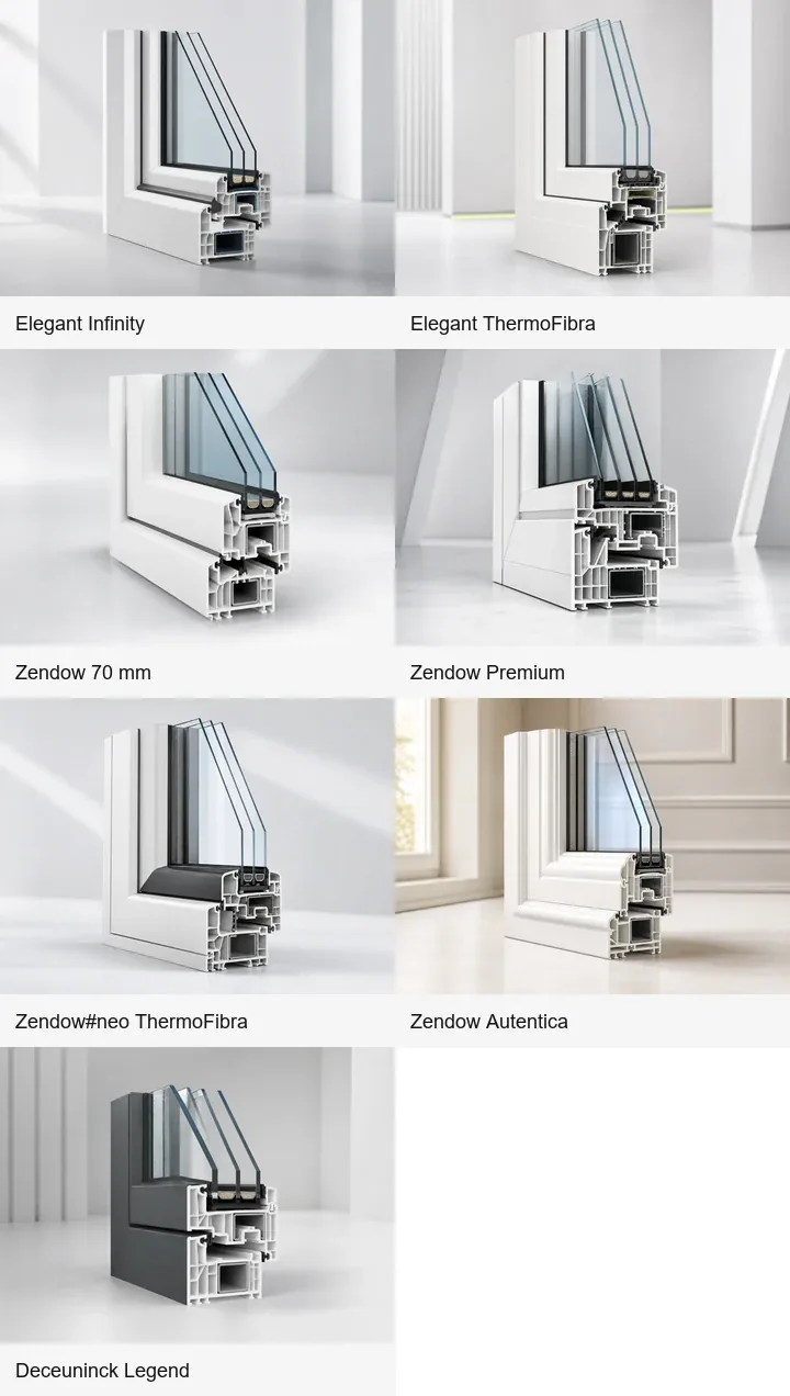 Aperçu profil PVC Deceuninck
